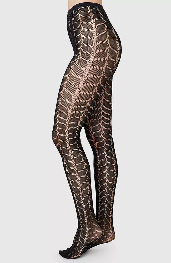 Swedish Stockings Net Tights Meja Black