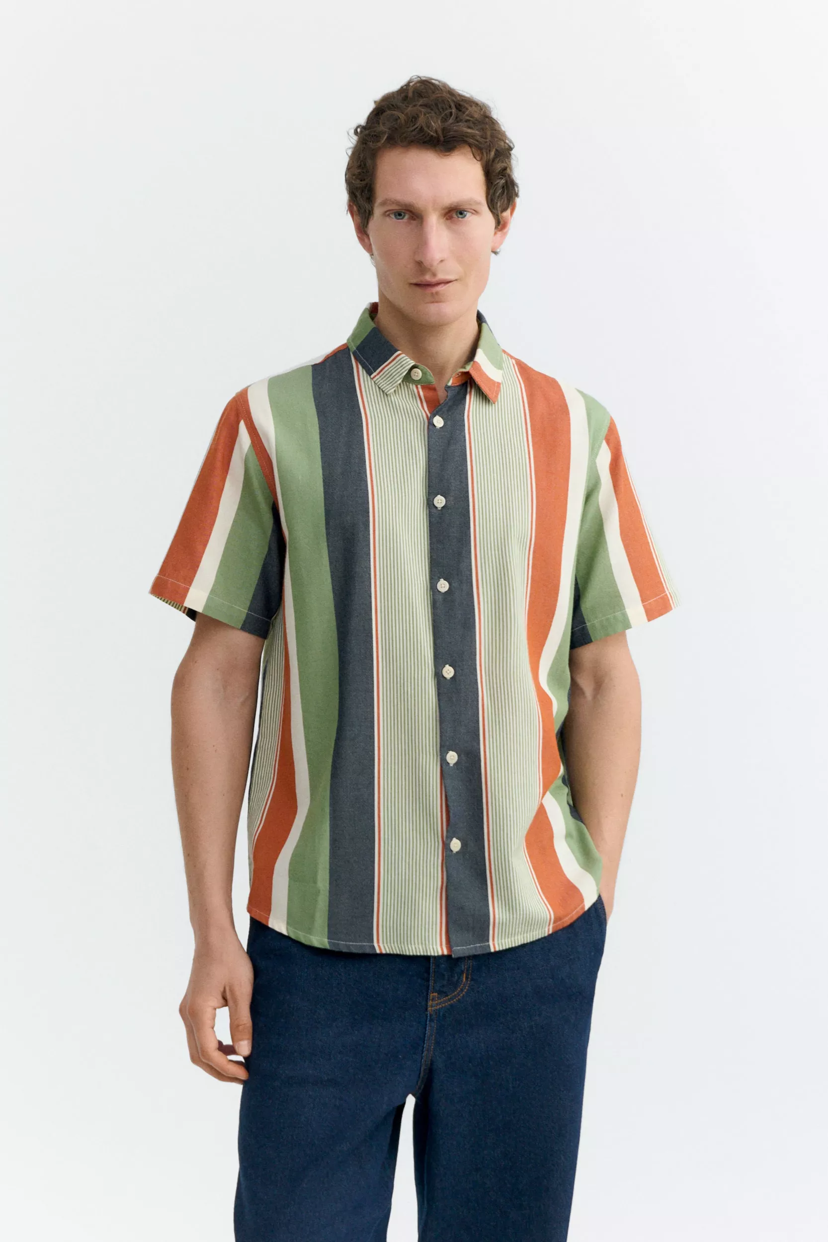 Thinking MU Shirt Tom Multicolored Striped