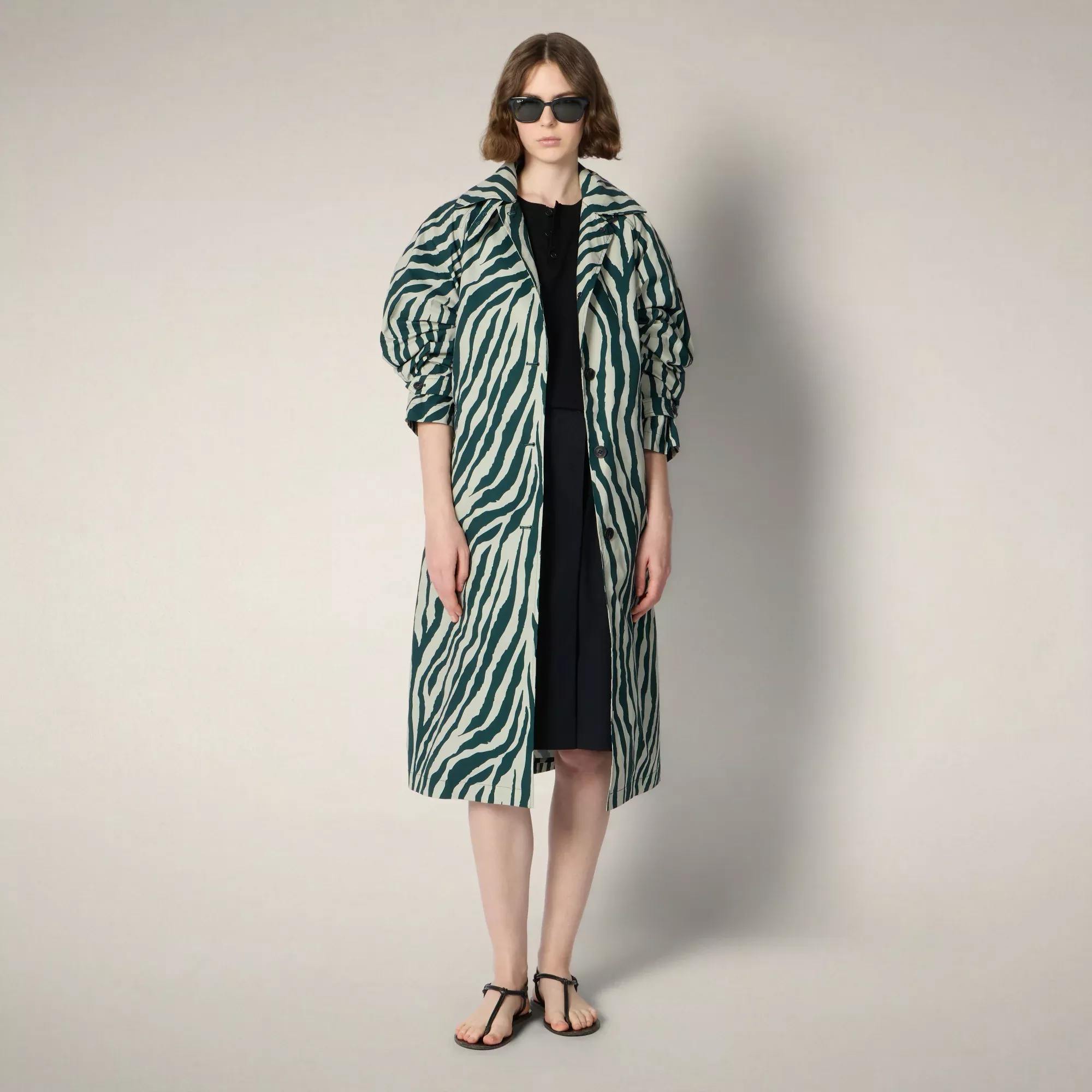 Trench donna Danielle con stampa zebrata