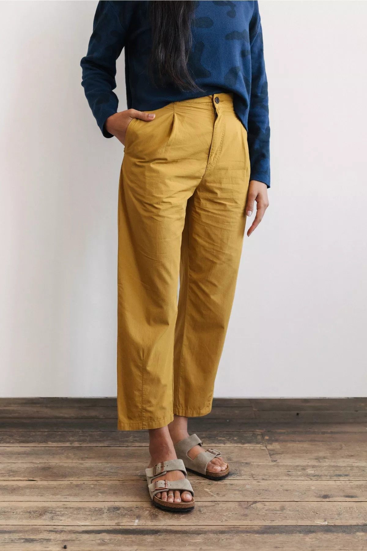 TWOTHIRDS Pants Chiens Mustard