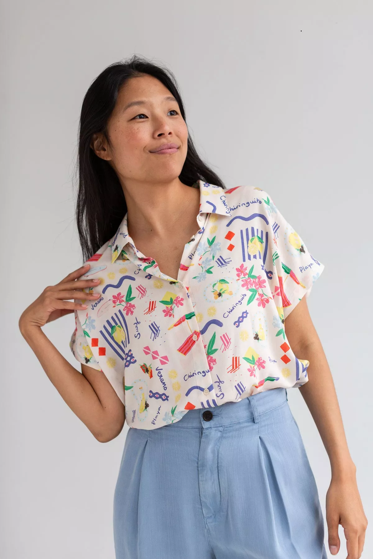 TWOTHIRDS Shirt Hurissalo Chiringuito Print