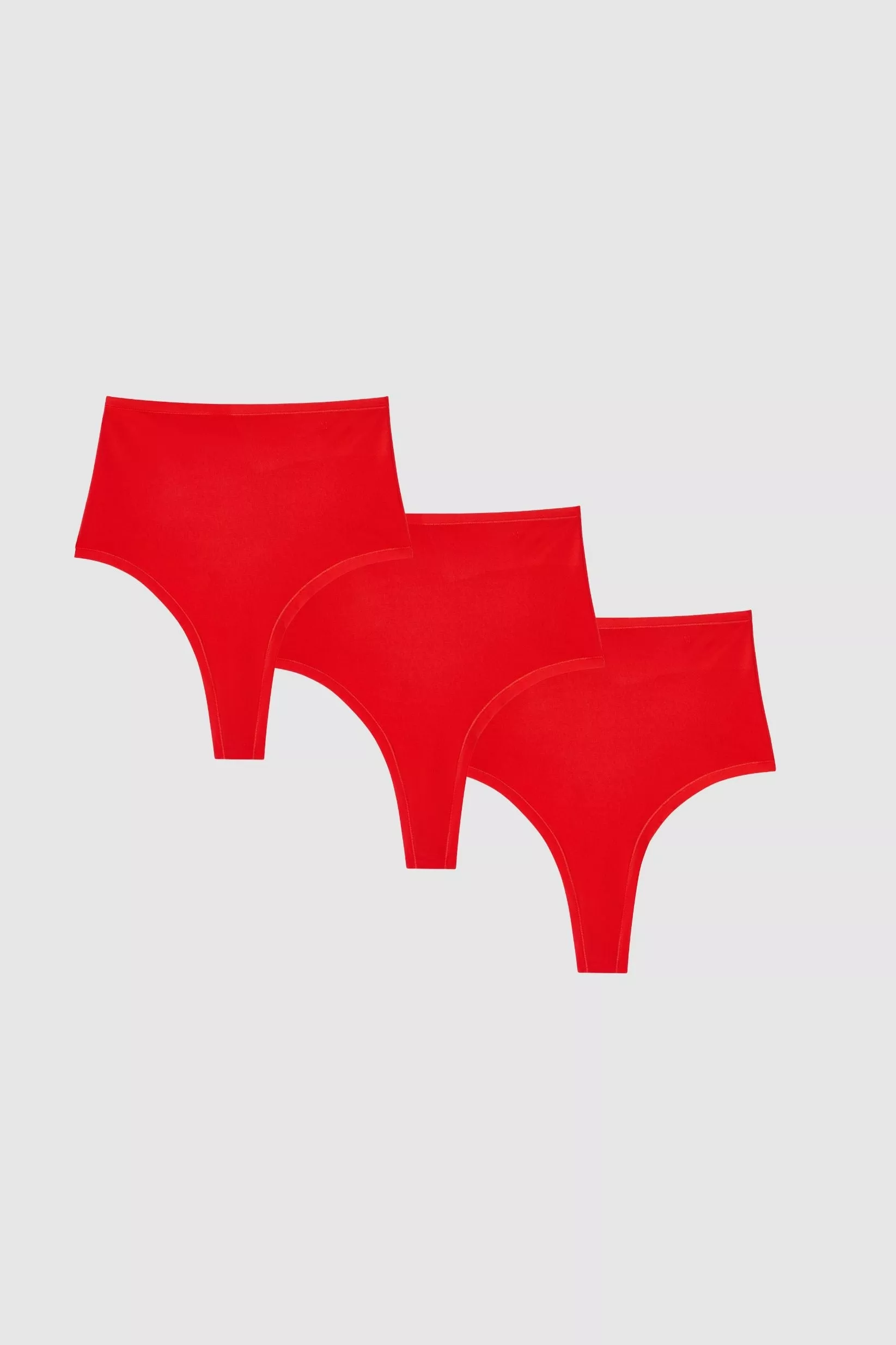 Understatement Multipack Micro Highwaist Thong Fiery Red