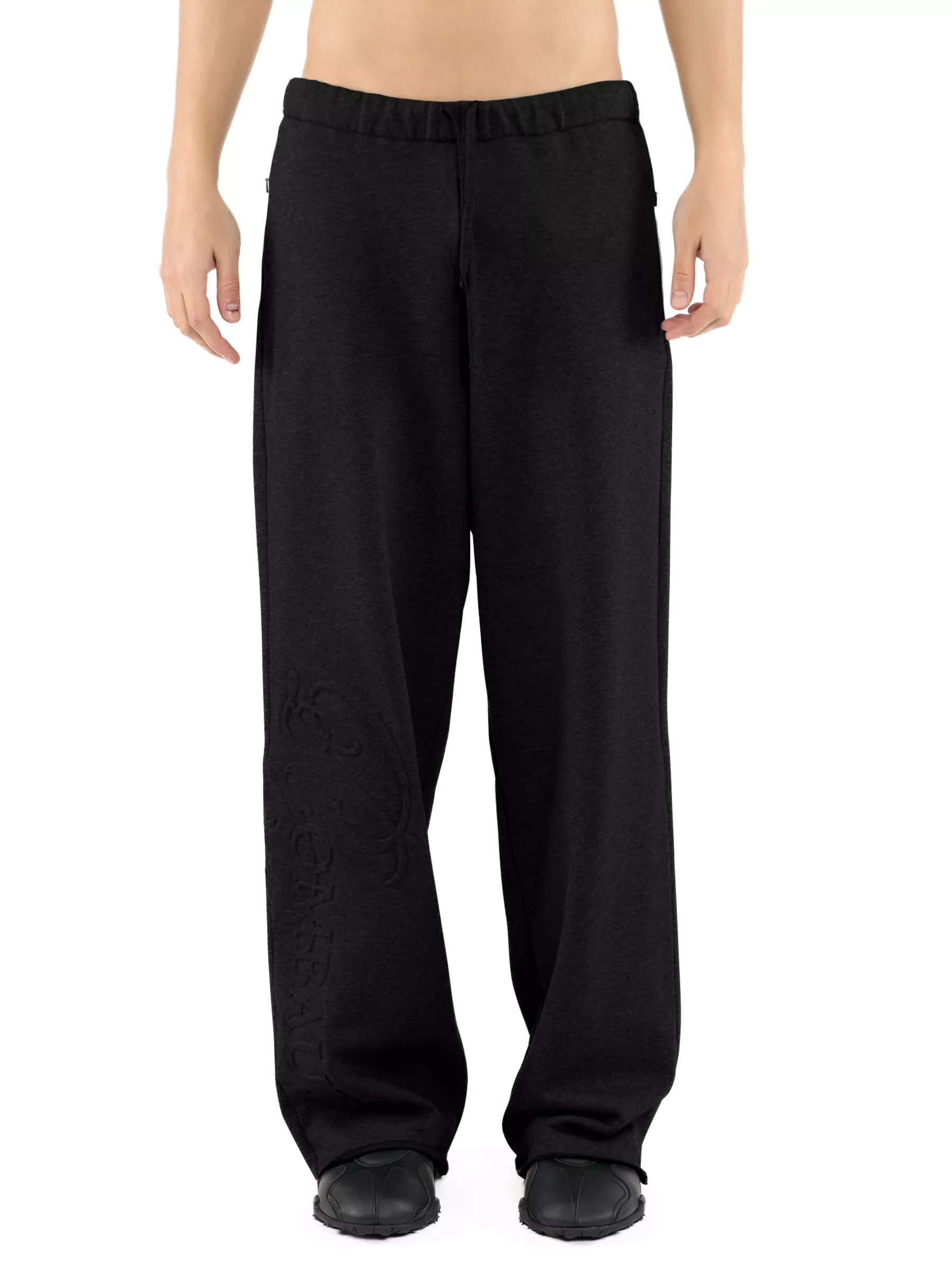 WIDE LEG PANTS Black