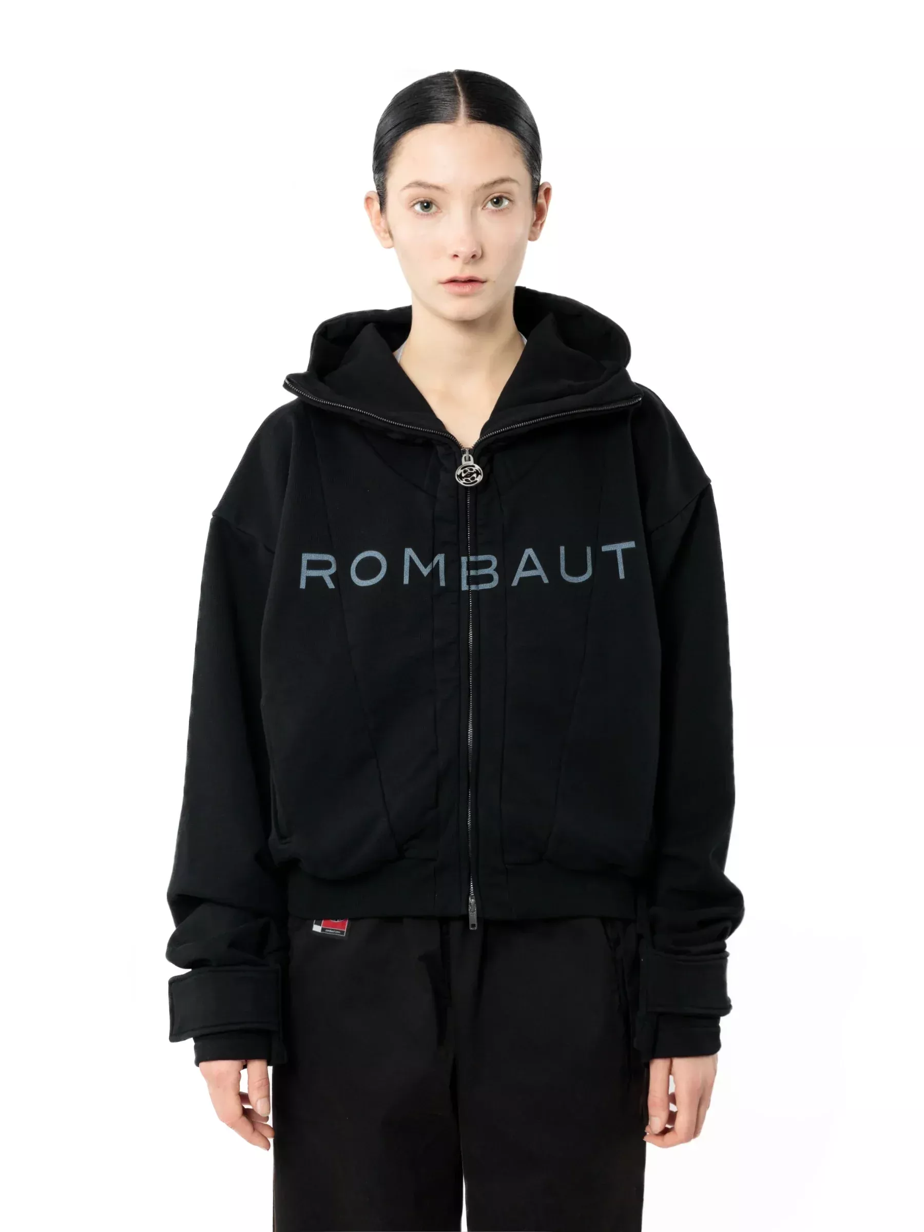 ZIPPER HOODIE Black